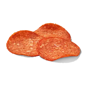 Sliced spicy salami